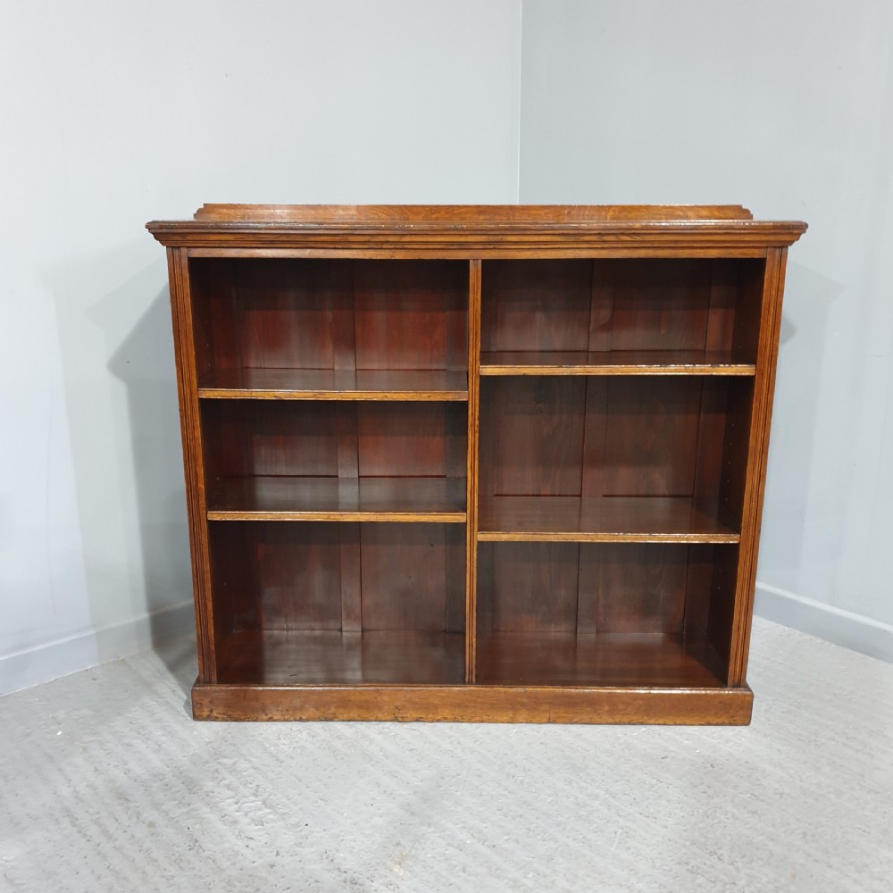 Super Oak Open Adjustable Library Bookcase View II