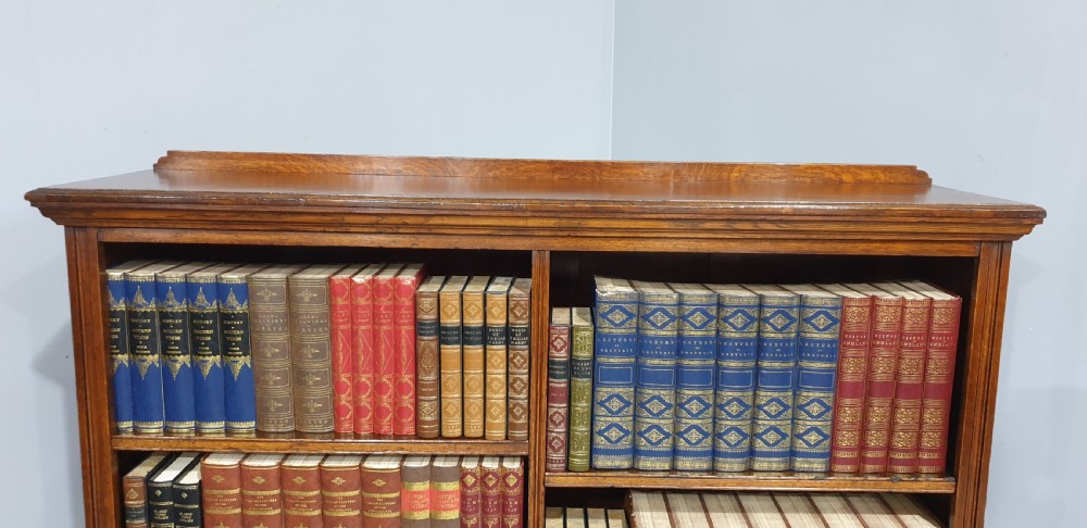 Super Oak Open Adjustable Library Bookcase View III