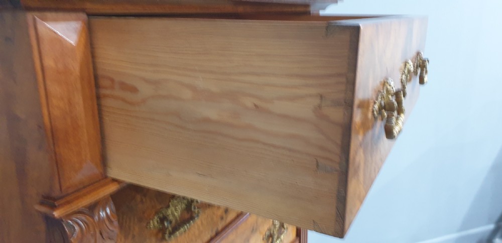 Wonderful Burr Walnut Wellington Chest of Drawers View VIII