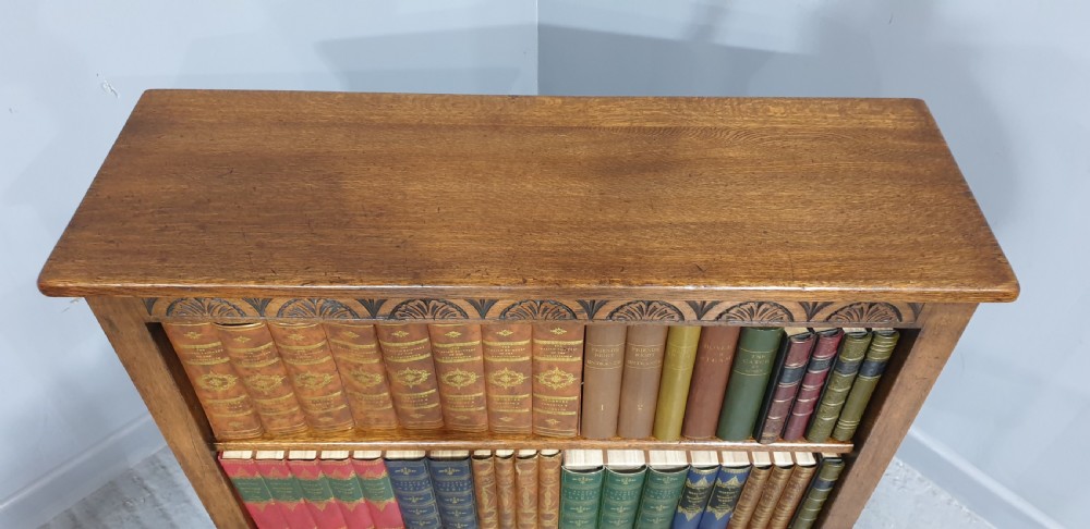 Oak Open Library Bookcase View IV