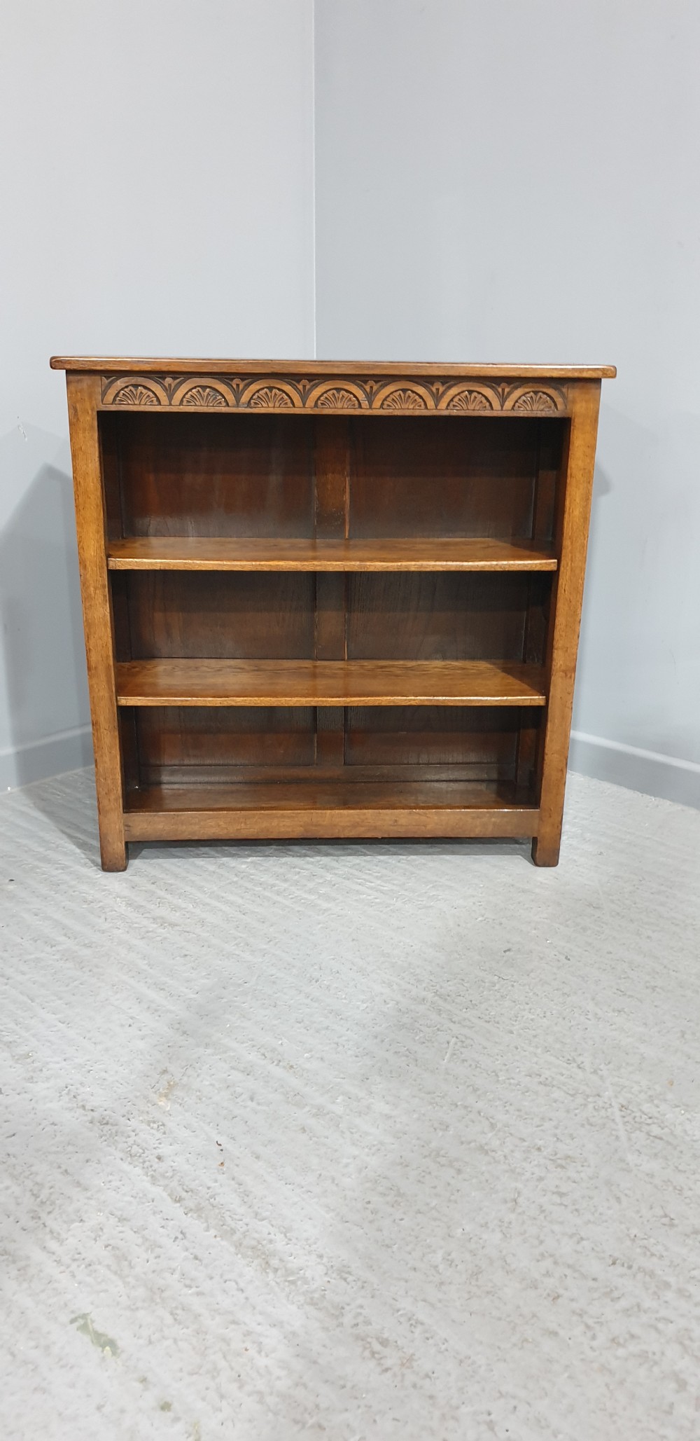Oak Open Library Bookcase View VI