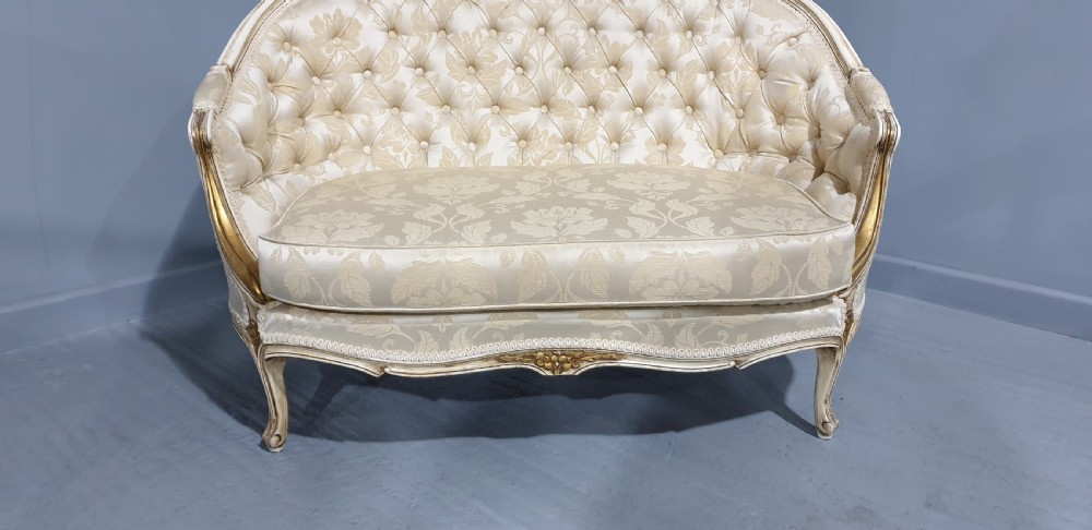 Lovely French Painted Two Seat Sofa View V