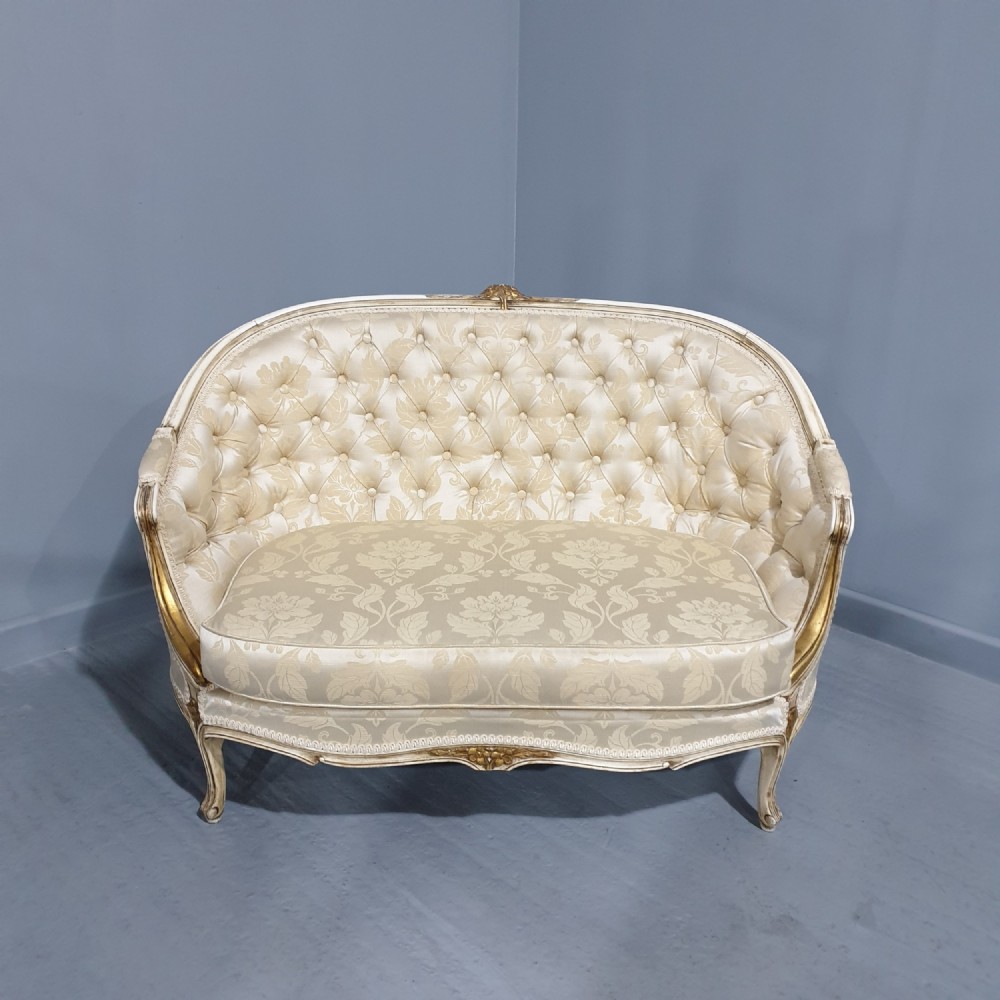 Lovely French Painted Two Seat Sofa