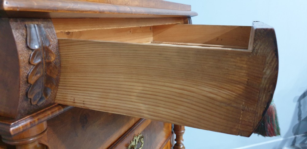Fine Burr Walnut Chest of Drawers View XII