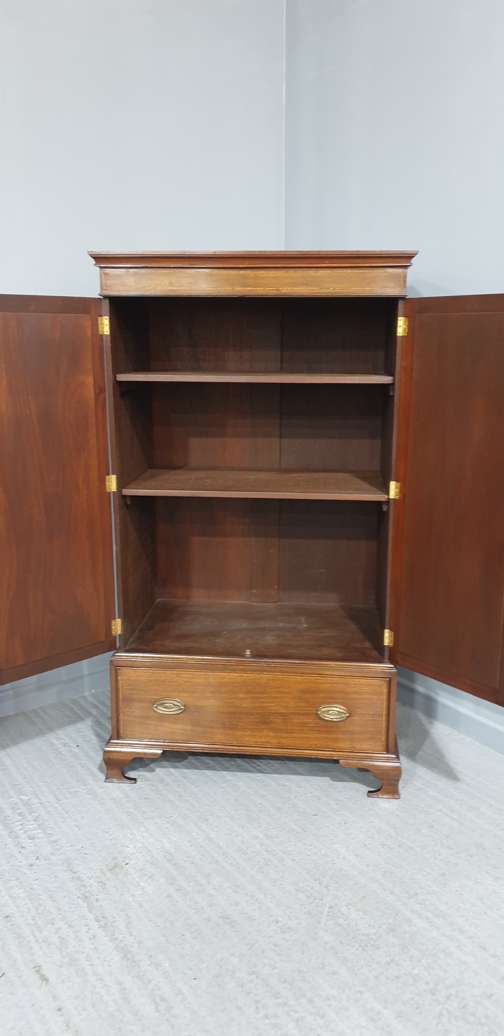 Mahogany Linen Press of Small Proportions View V