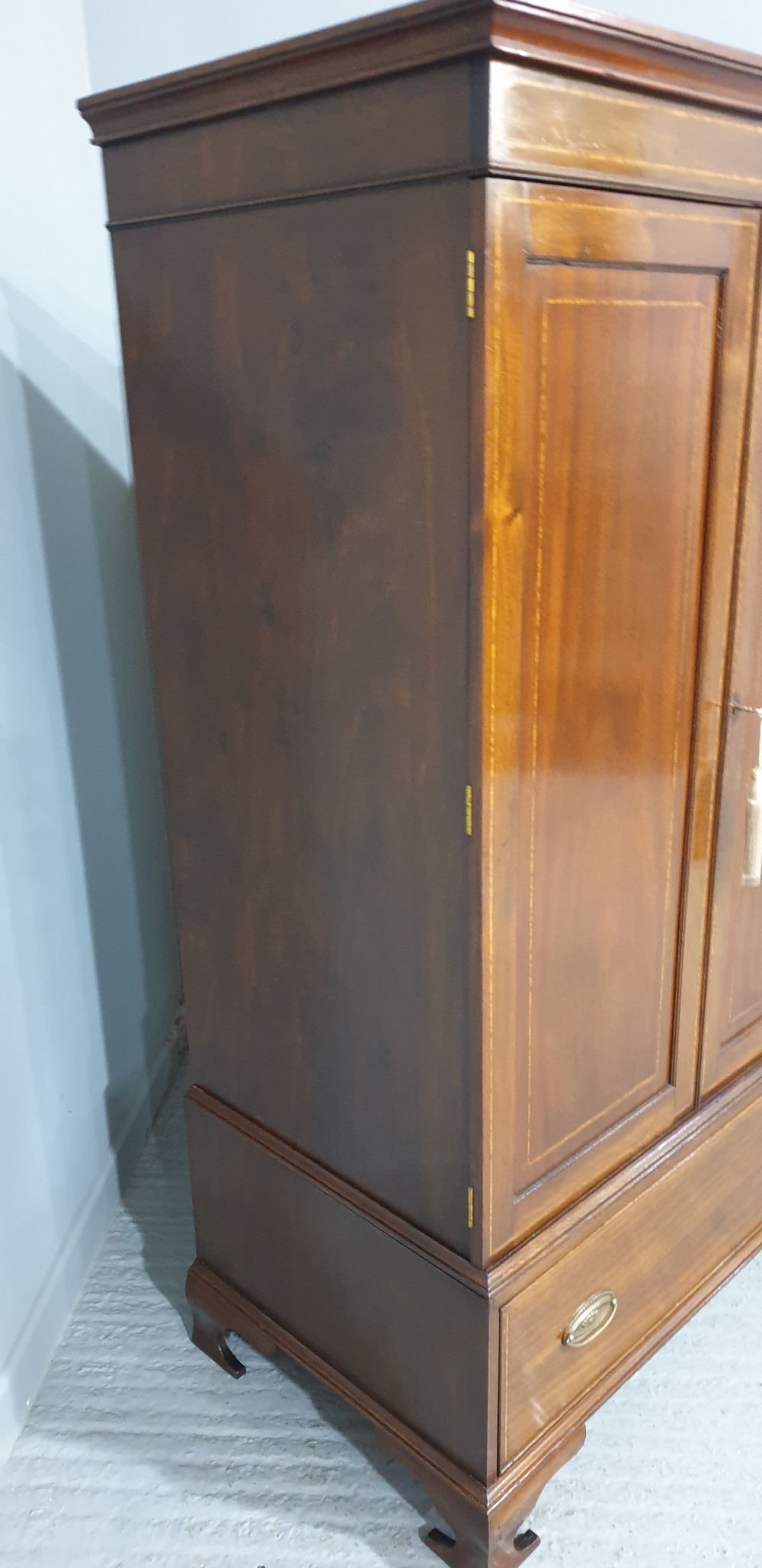 Mahogany Linen Press of Small Proportions View VI