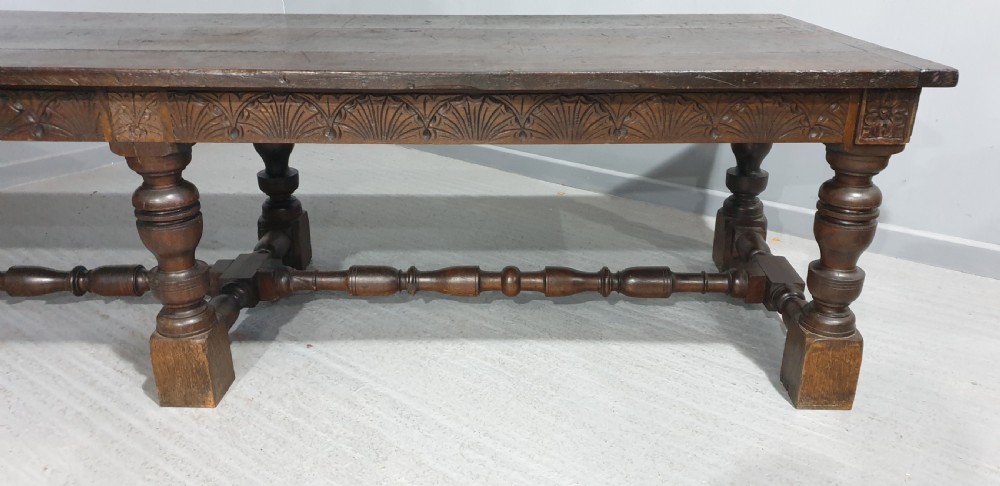 Huge Tudor Oak Banqueting Kitchen Refrectory Dining Table View II