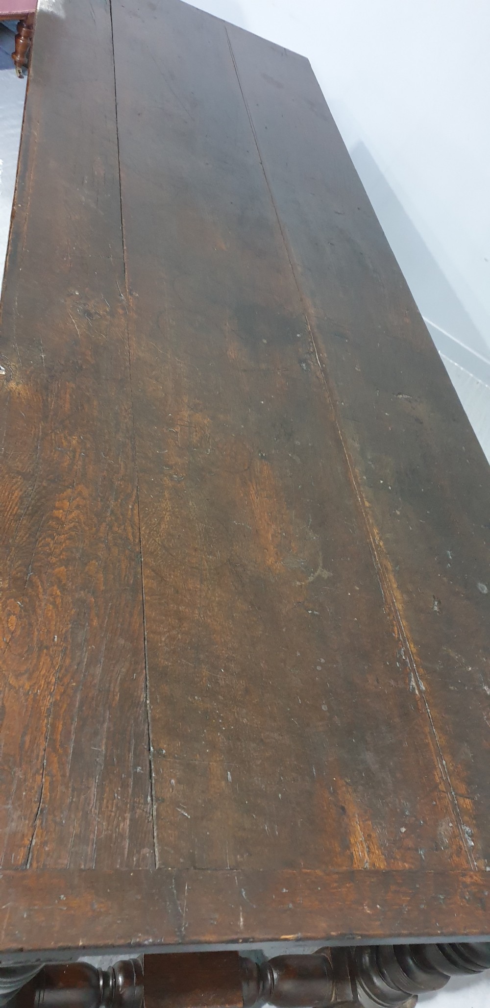 Huge Tudor Oak Banqueting Kitchen Refrectory Dining Table View IV