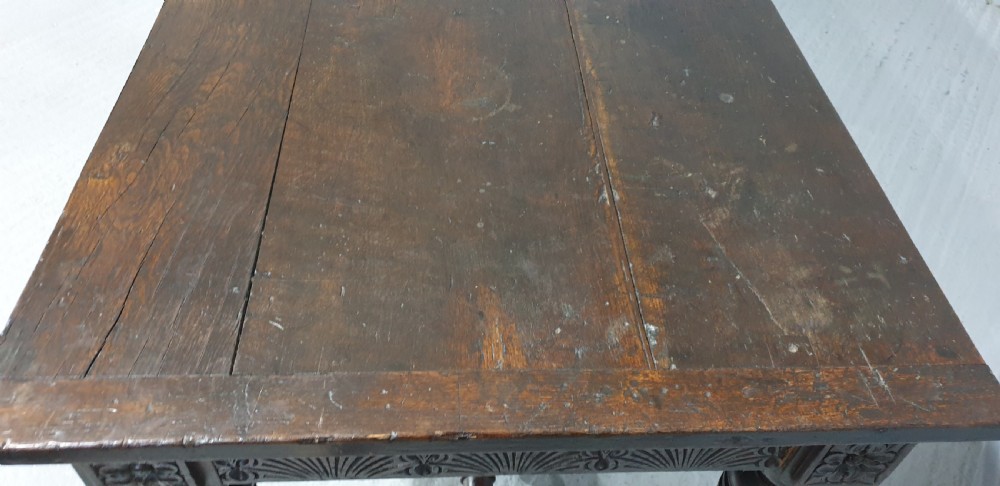 Huge Tudor Oak Banqueting Kitchen Refrectory Dining Table View V