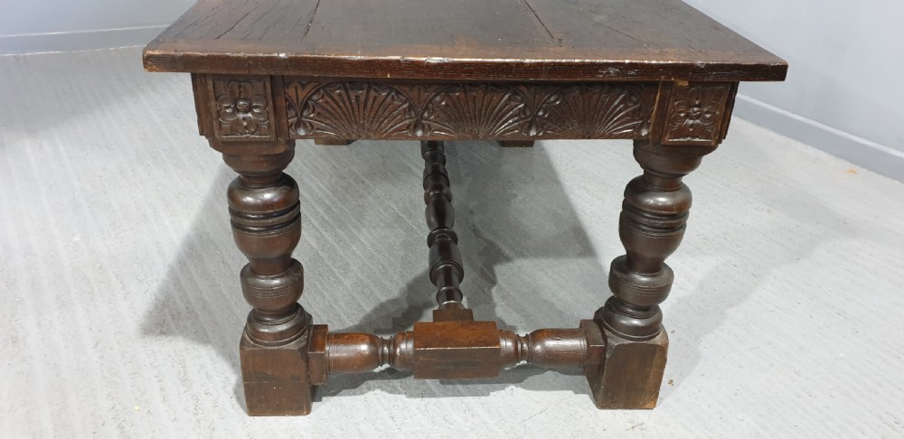 Huge Tudor Oak Banqueting Kitchen Refrectory Dining Table View VII