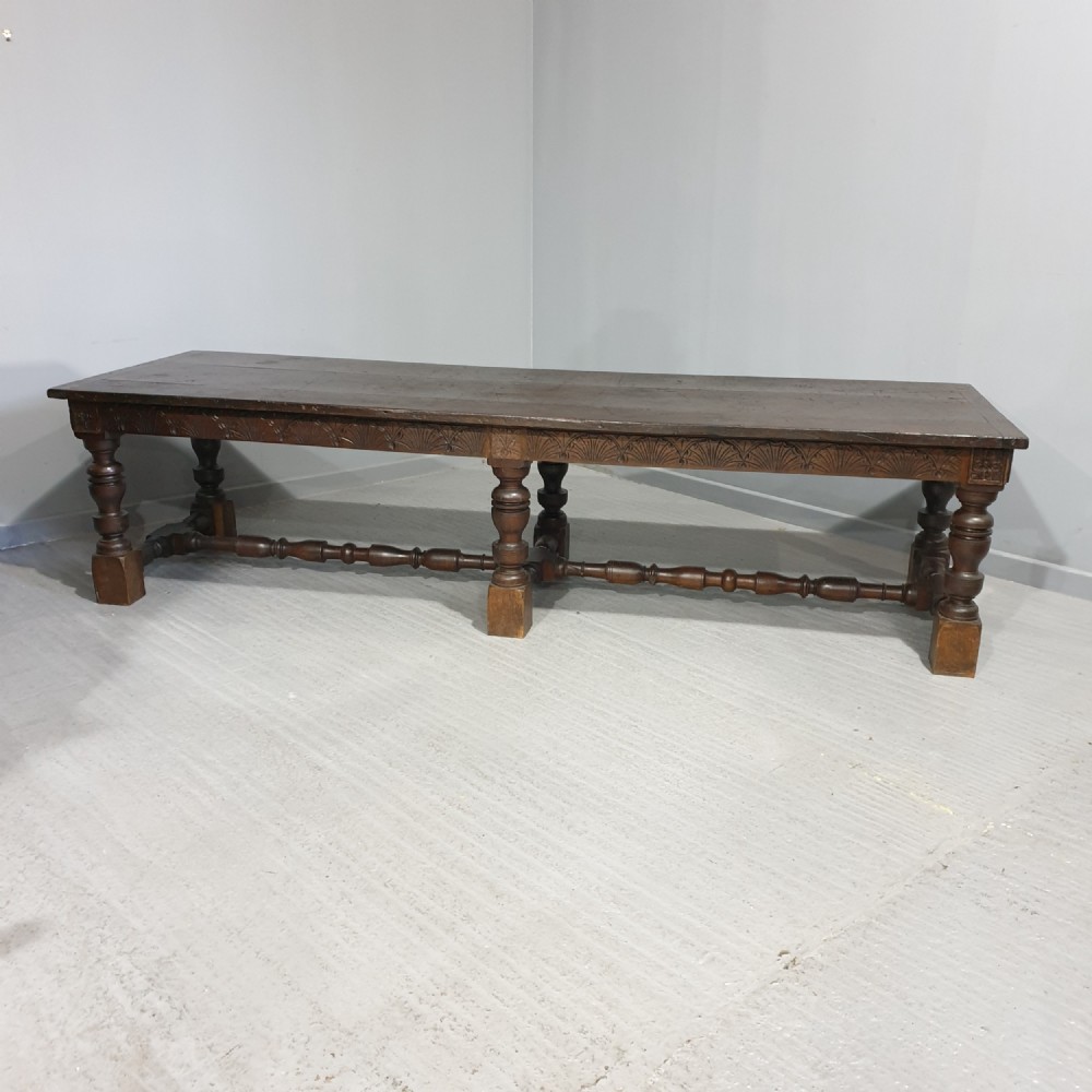 Huge Tudor Oak Banqueting Kitchen Refrectory Dining Table