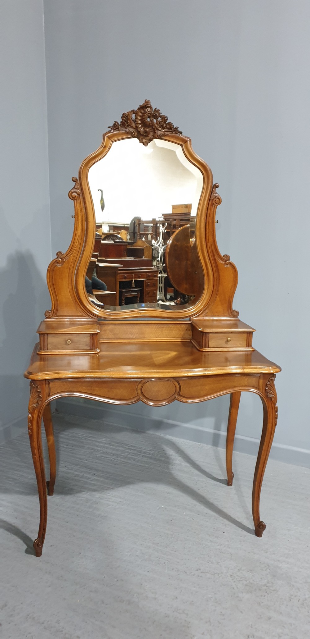 Superb French Walnut Dressing Table View II