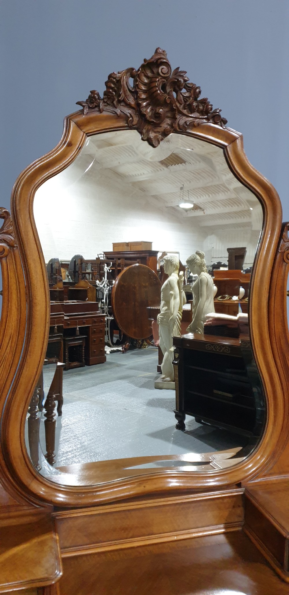 Superb French Walnut Dressing Table View VI