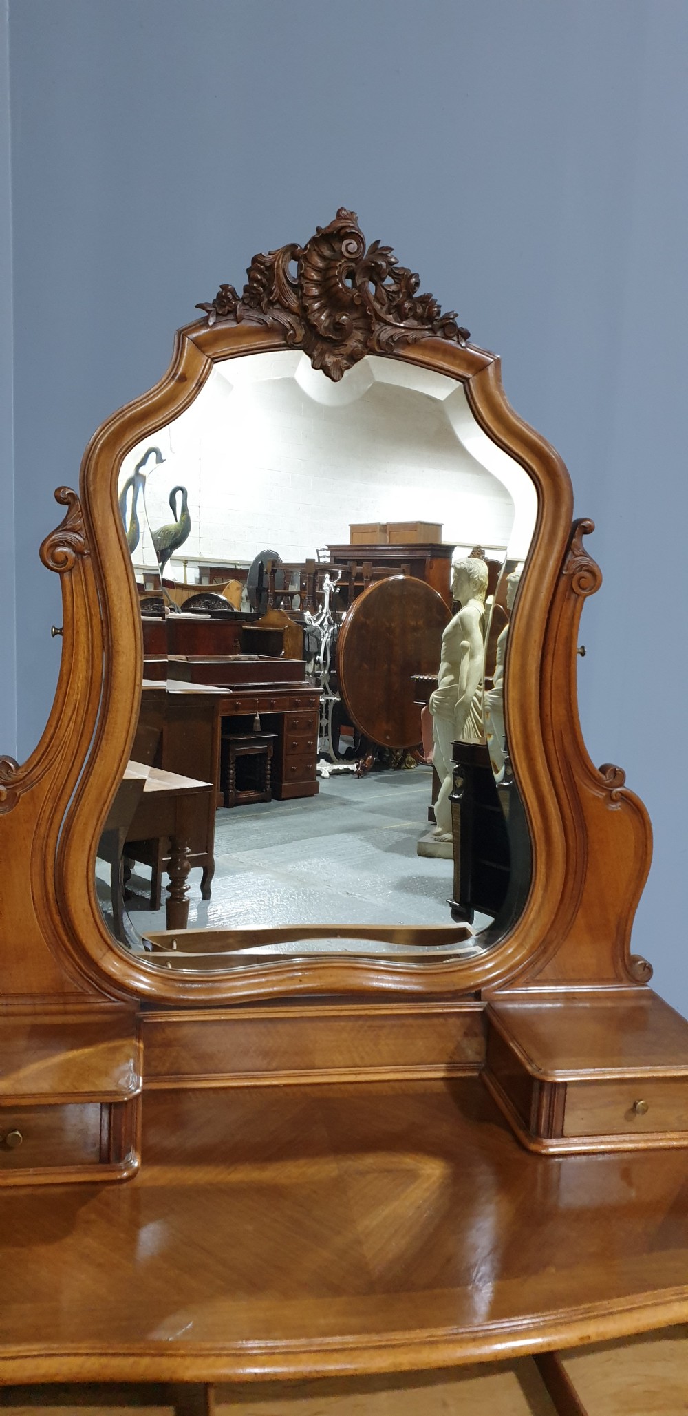 Superb French Walnut Dressing Table View IX
