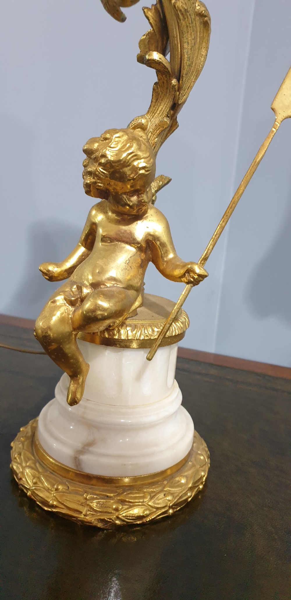 Top Quality Ormolu and Marble Table Lamp View III