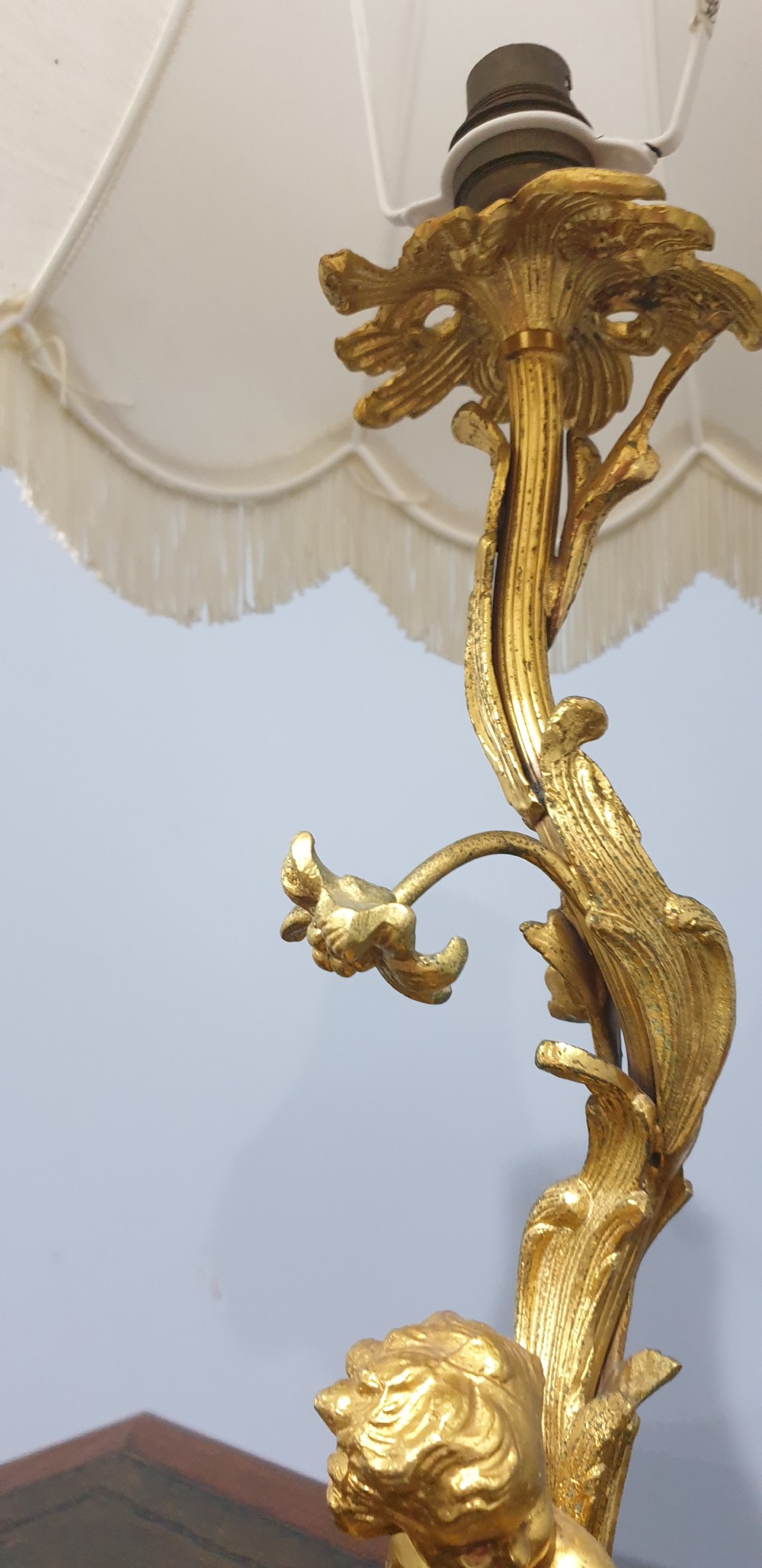 Top Quality Ormolu and Marble Table Lamp View V