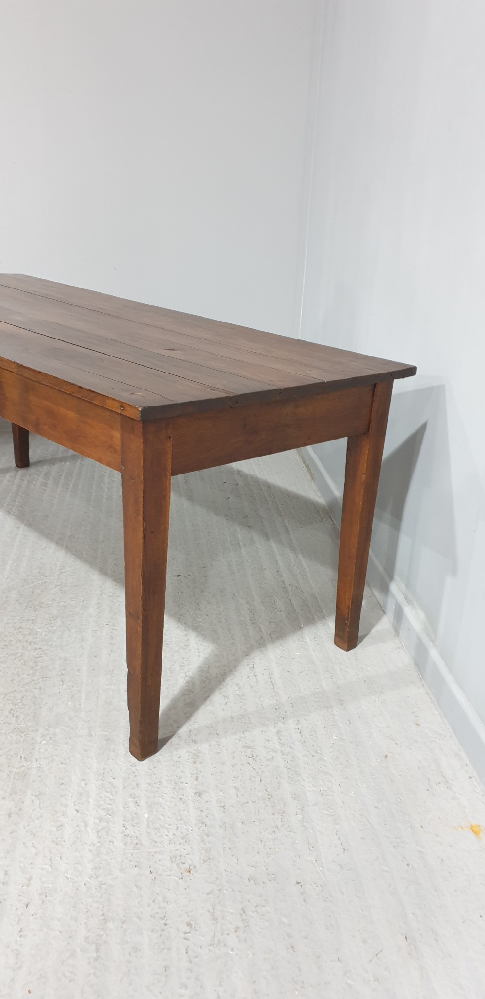 English Farmhouse Oak Refrectory Kitchen Dining Table View III