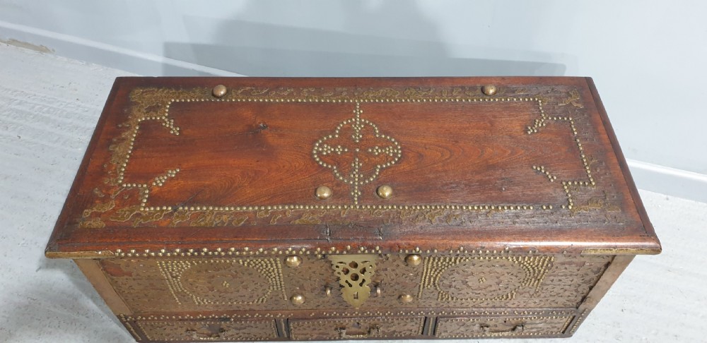 Superb Anglo Indian Marriage Coffer View IV