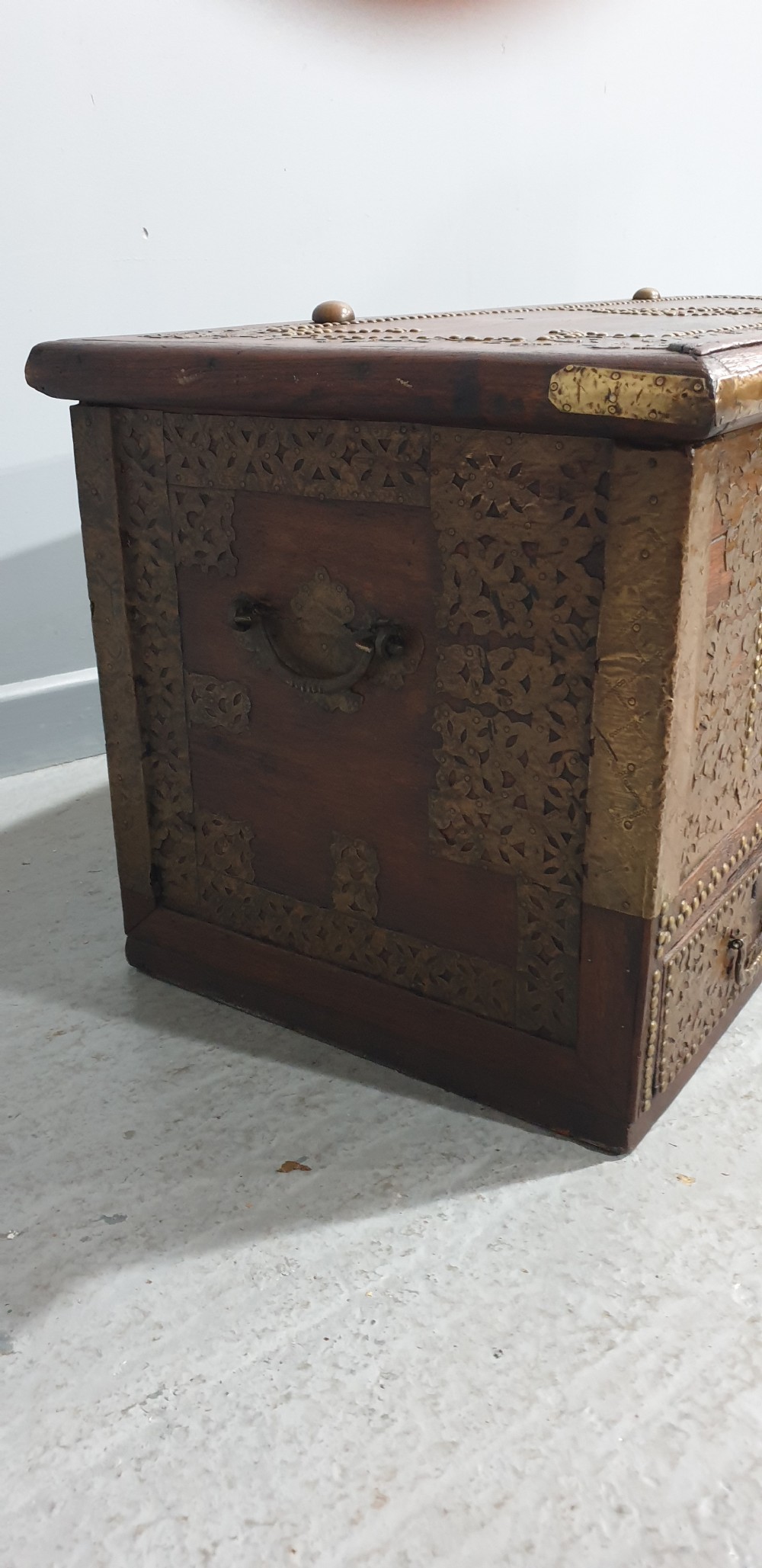 Superb Anglo Indian Marriage Coffer View VI
