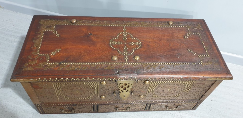 Superb Anglo Indian Marriage Coffer View VII