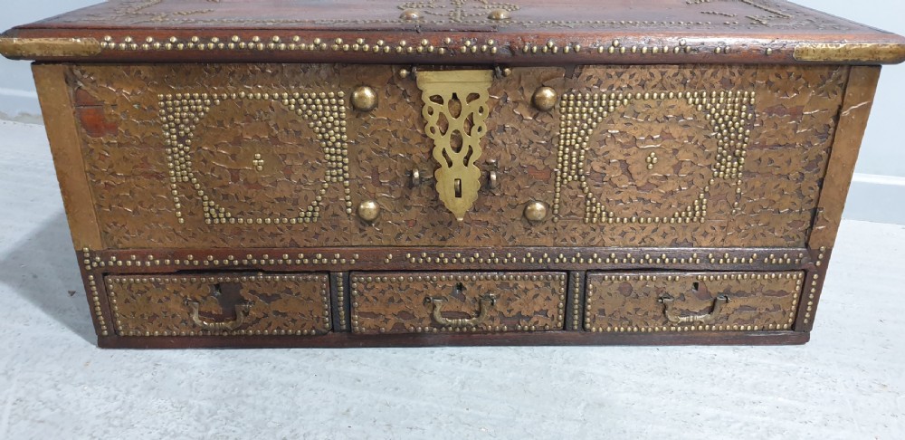 Superb Anglo Indian Marriage Coffer View VIII