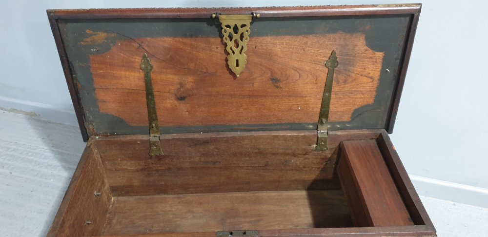 Superb Anglo Indian Marriage Coffer View IX