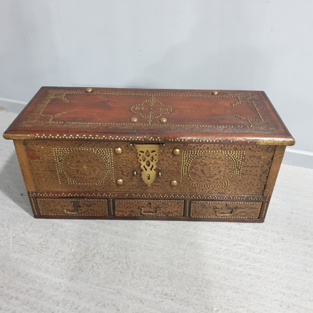 Superb Anglo Indian Marriage Coffer