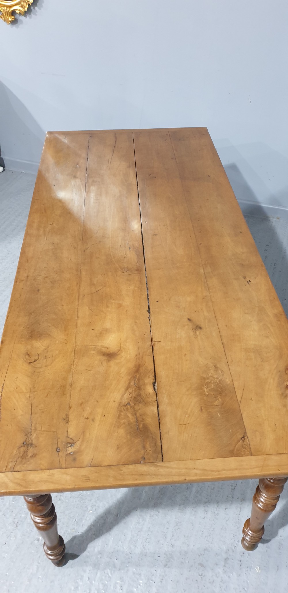 Fabulous French Cherry Farmhouse Kitchen Refrectory Table View III