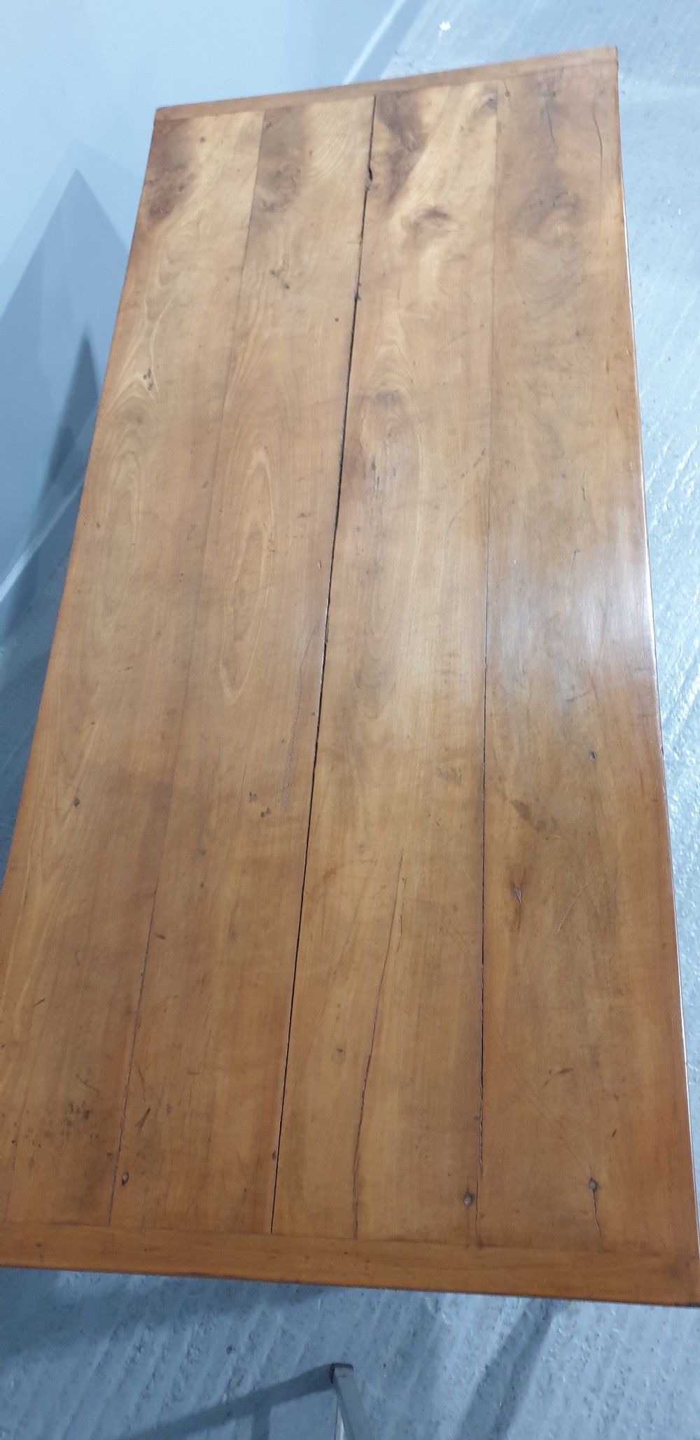 Fabulous French Cherry Farmhouse Kitchen Refrectory Table View VIII