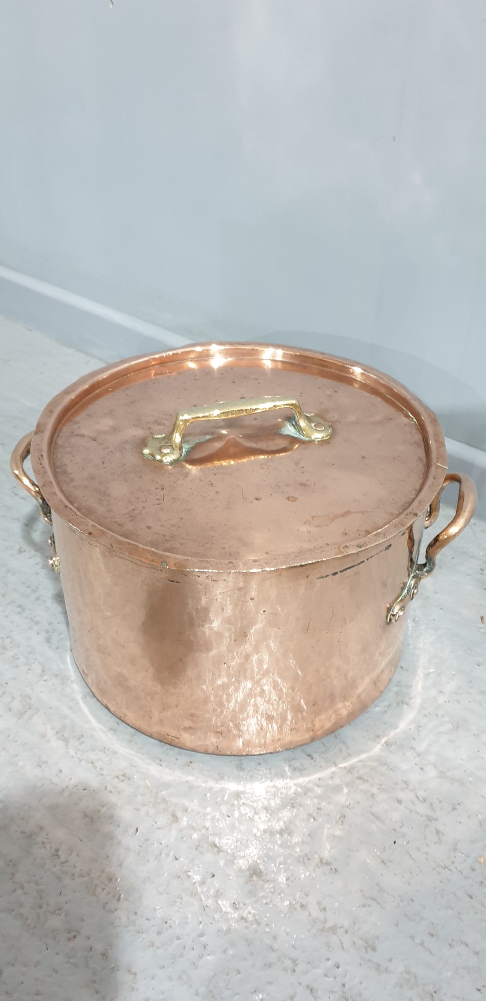 Large Georgian Copper Cooking Pot View II