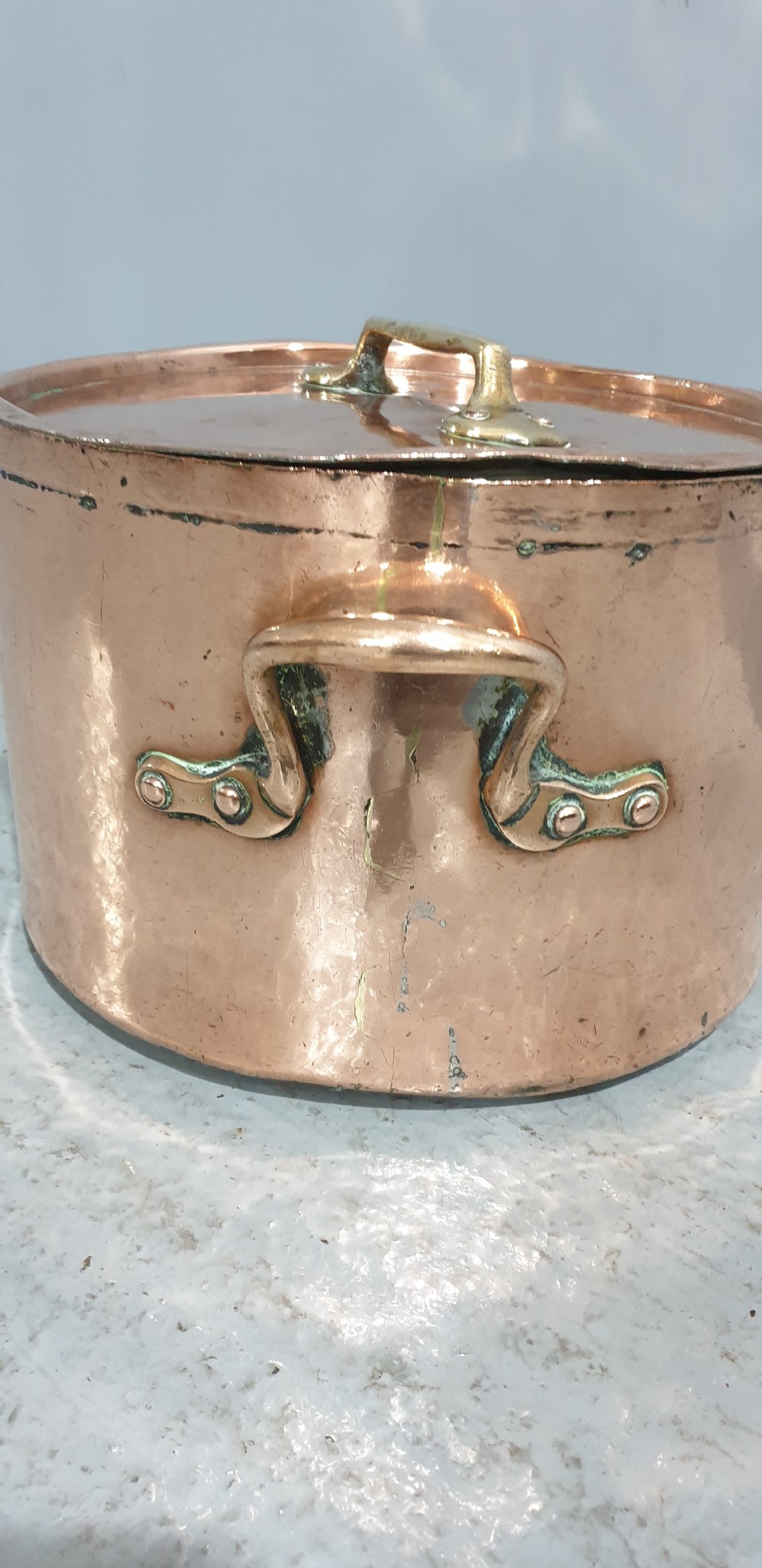 Large Georgian Copper Cooking Pot View III