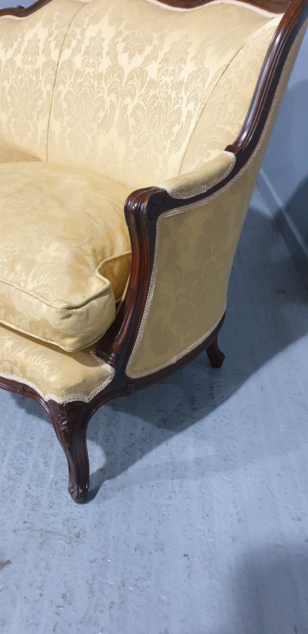 Superb French Curved Sofa View VI