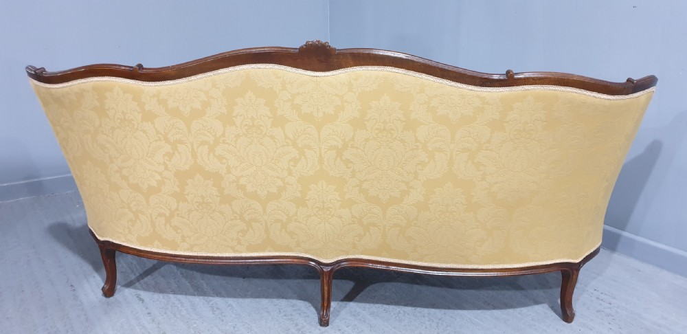 Superb French Curved Sofa View VIII