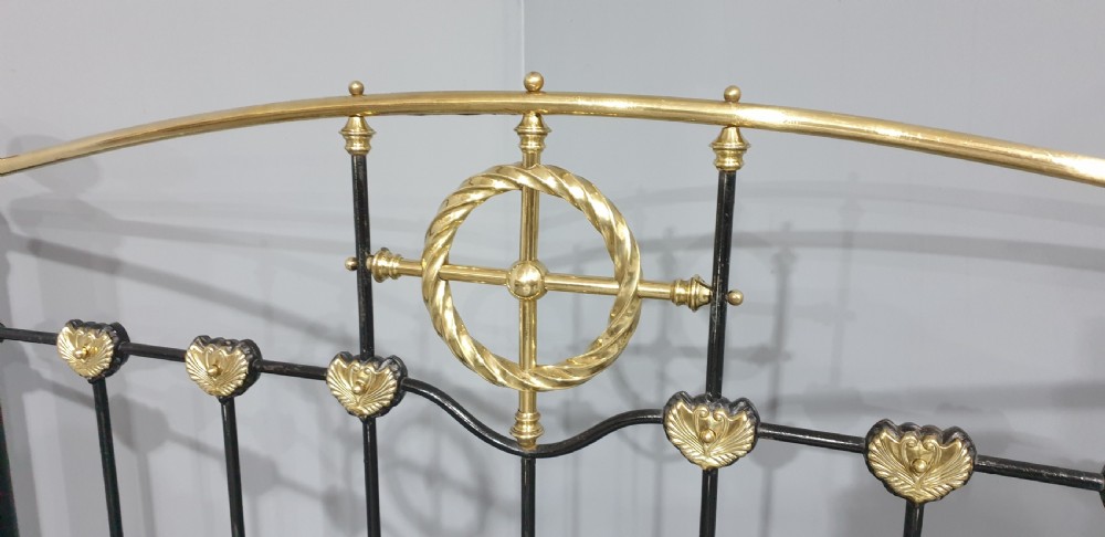 Victorian Brass and Iron Double Bed View IV