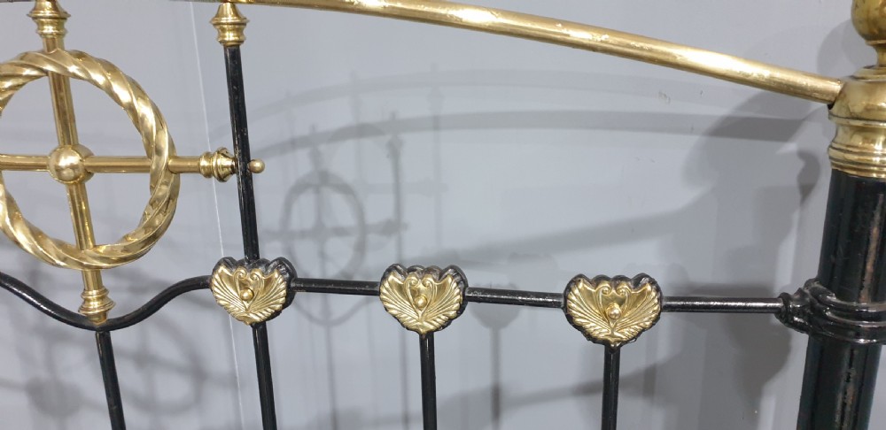 Victorian Brass and Iron Double Bed View V