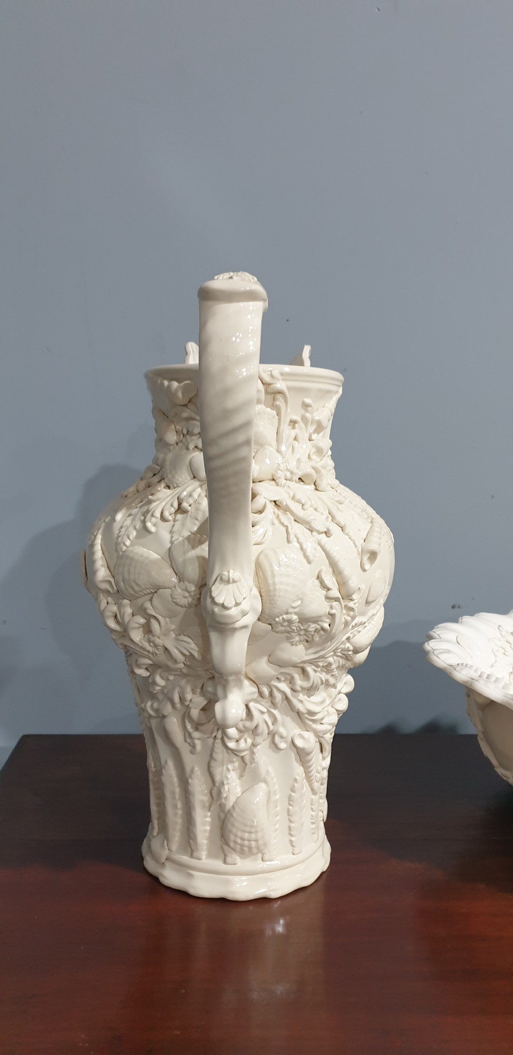Wonderful Creamware Jug and Bowl View V