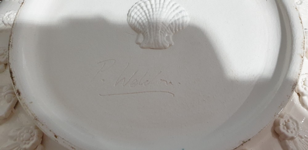 Wonderful Creamware Jug and Bowl View IX
