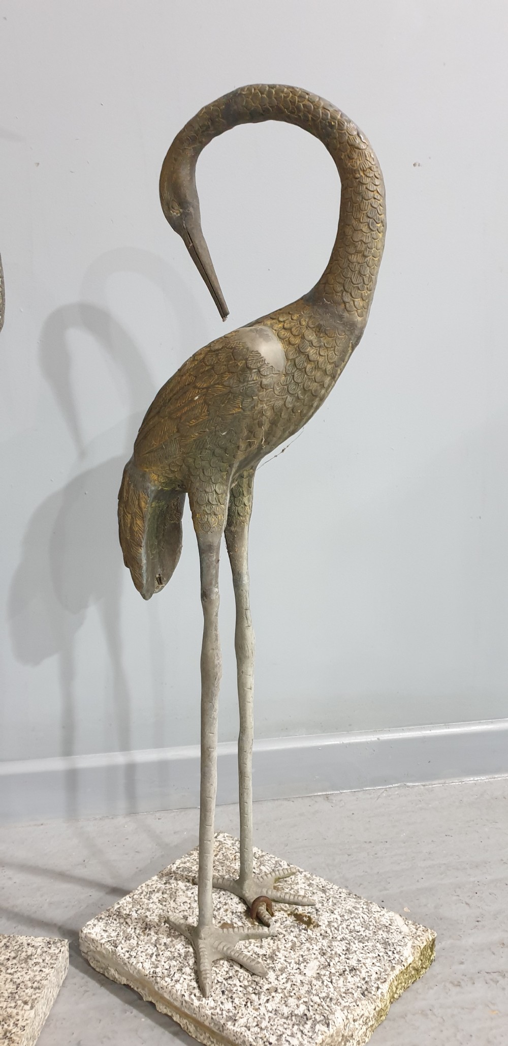 A Pair Of Metal Garden Japanese Cranes View III