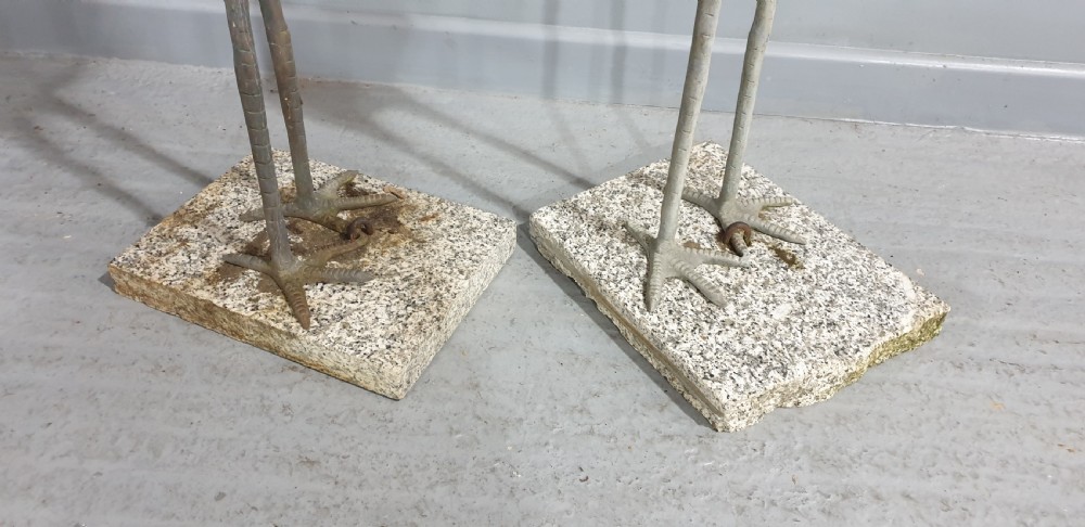 A Pair Of Metal Garden Japanese Cranes View VI