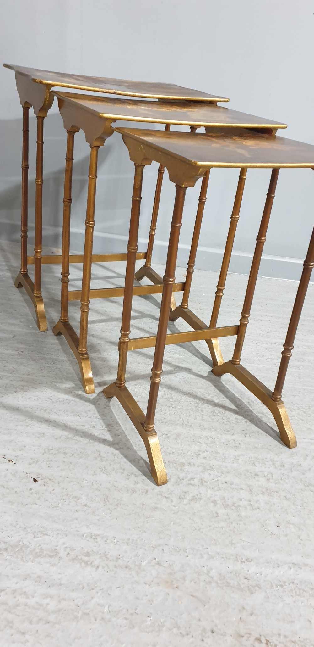 Nest of Three Vernis Martin Tables View VI