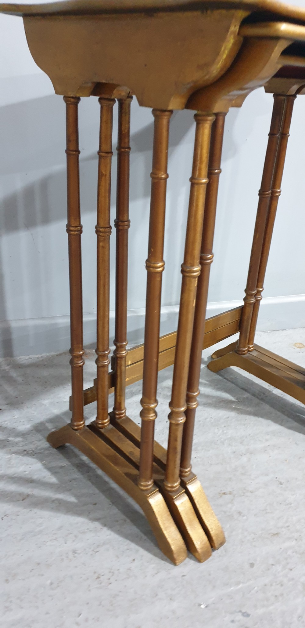 Nest of Three Vernis Martin Tables View VIII