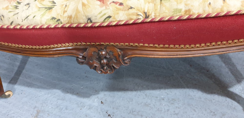 Super Victorian Mahogany Day Bed Chaise Lounge View IV