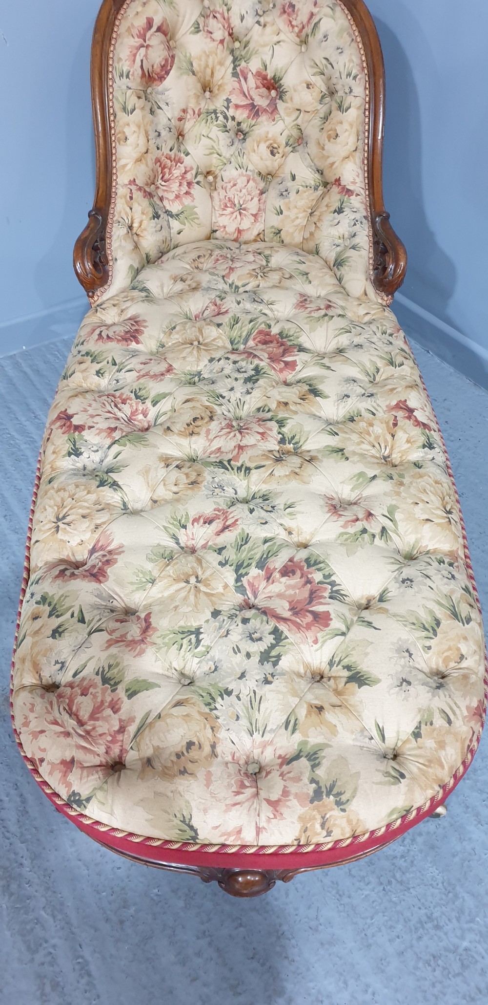 Super Victorian Mahogany Day Bed Chaise Lounge View X
