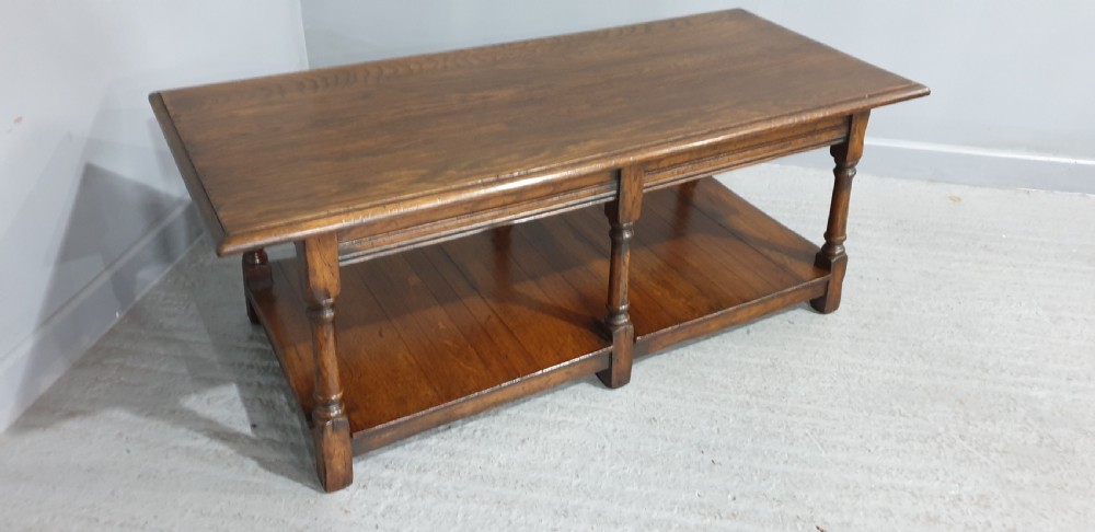 Solid Oak Plank Coffee Table View IV