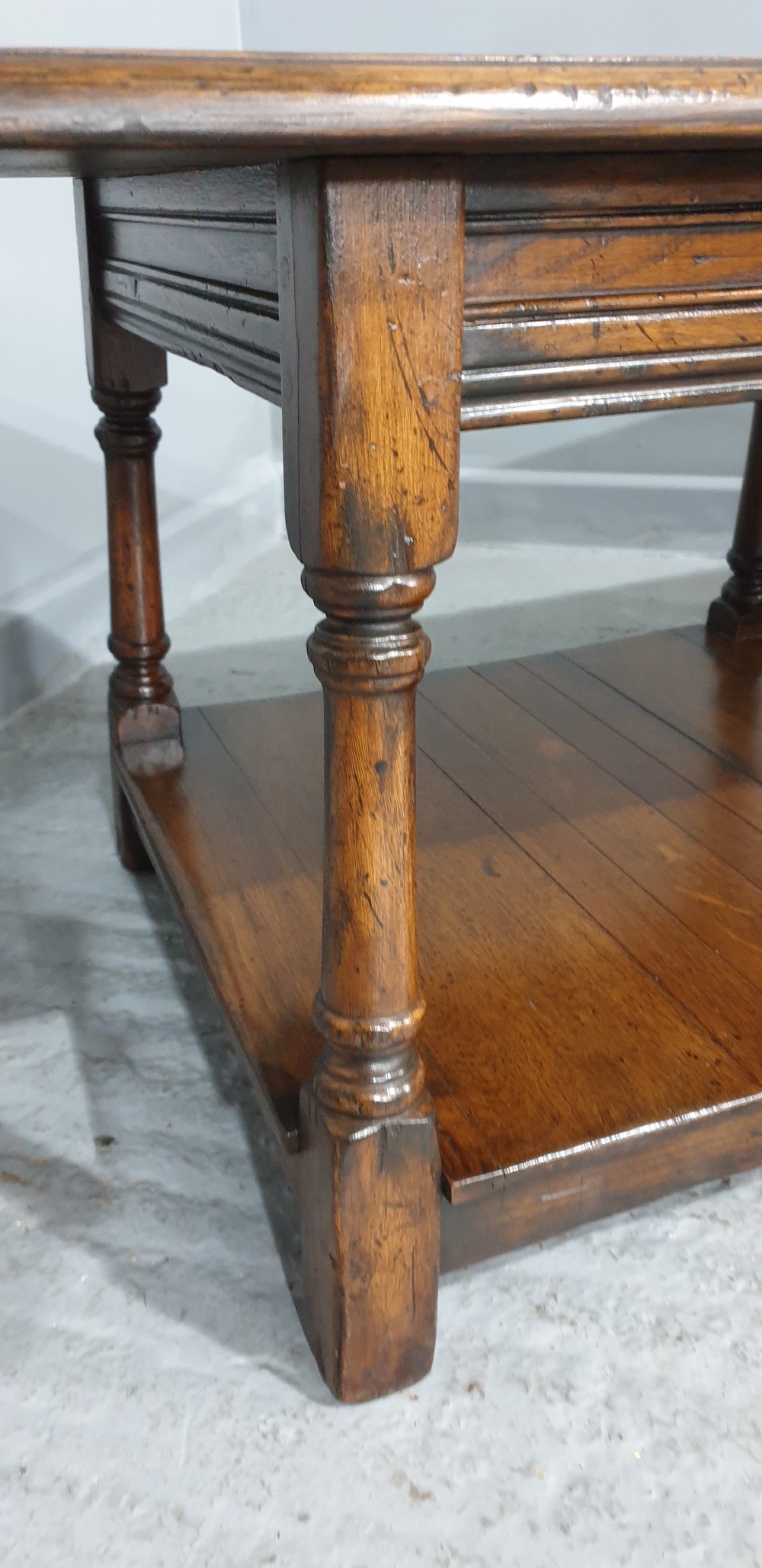 Solid Oak Plank Coffee Table View VI