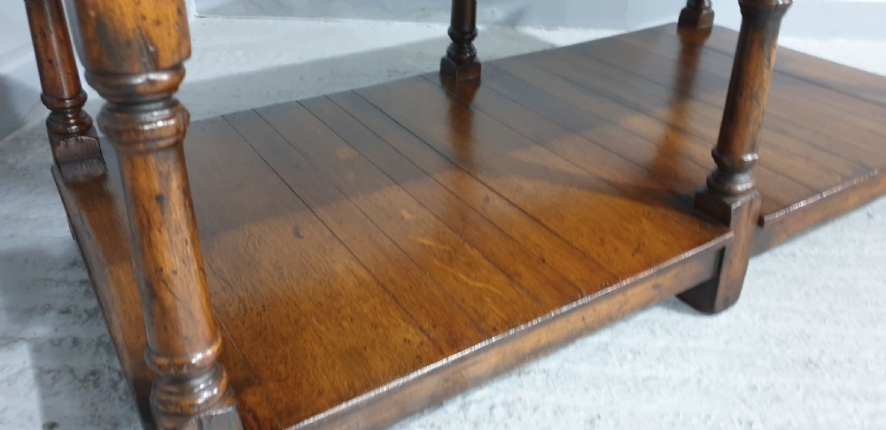 Solid Oak Plank Coffee Table View VII