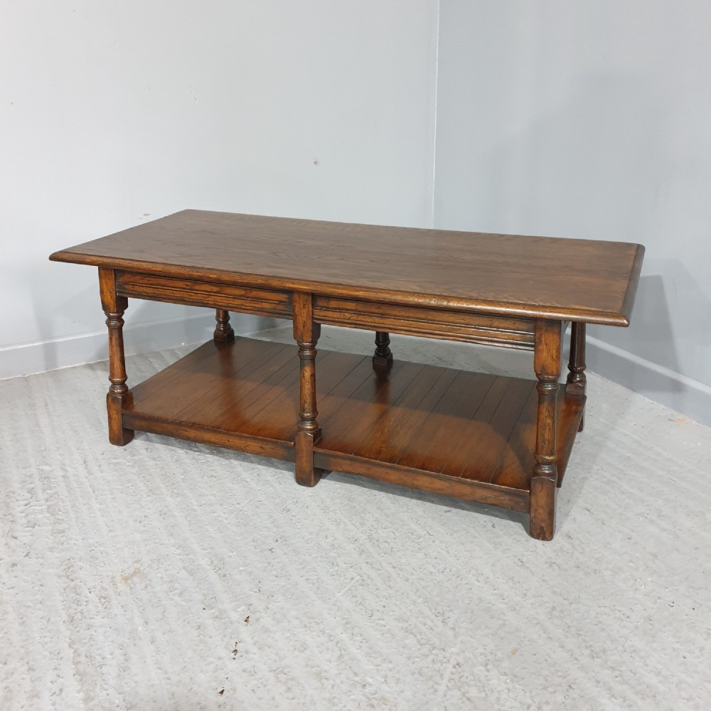 Solid Oak Plank Coffee Table