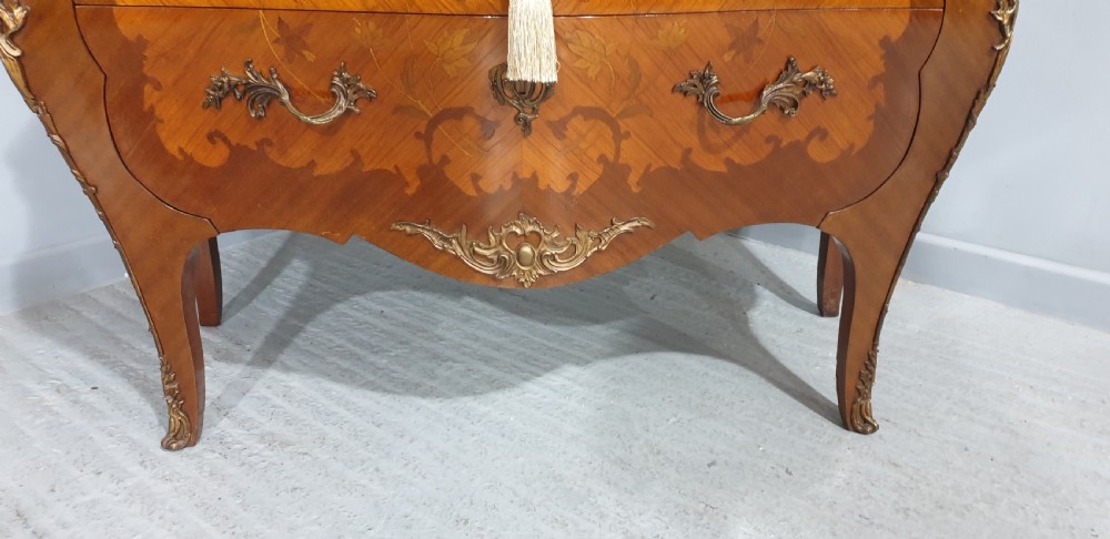 French Marquetry Commode Chest of Drawers View IV