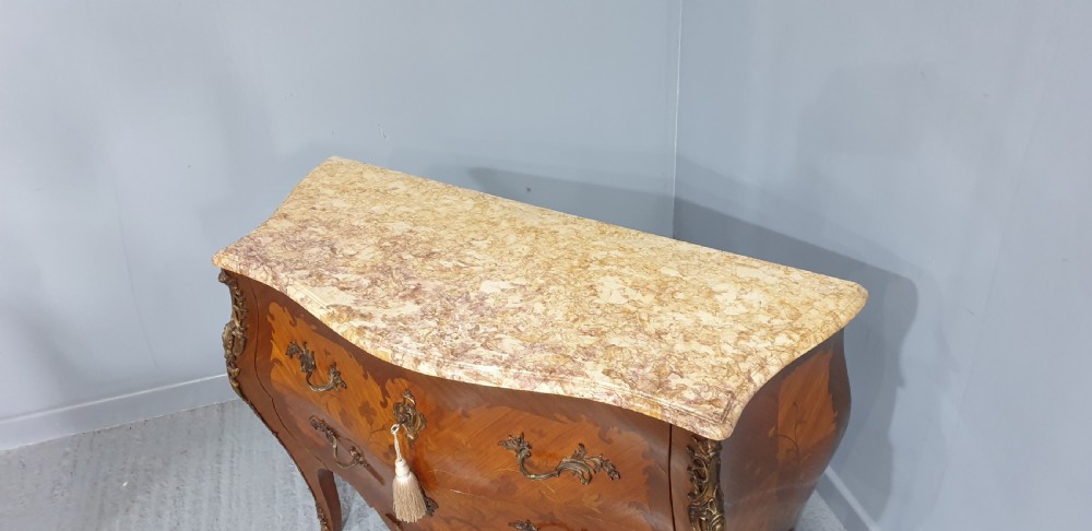 French Marquetry Commode Chest of Drawers View IX