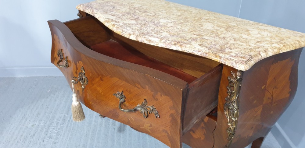 French Marquetry Commode Chest of Drawers View XI